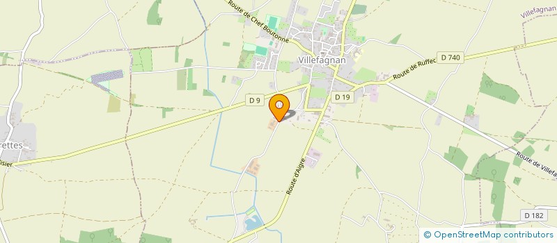 localisation de l'entreprise TRIBU à VILLEFAGNAN