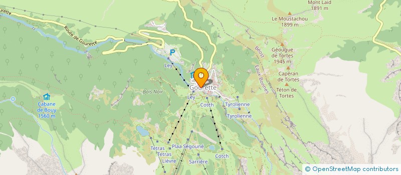 localisation de l'entreprise TRIBU DES CIMES  EAUX-BONNES