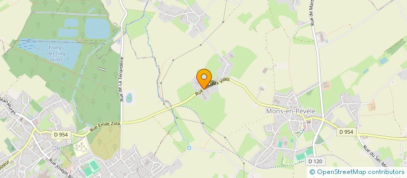 localisation de l'entreprise TRIBU O'TOP  MONS-EN-PEVELE