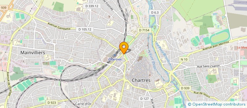 localisation de l'entreprise TRIBU RECREATIVE DES ACTIVITES CULTURELLES D'EVEIL ET DE SOIN à CHARTRES