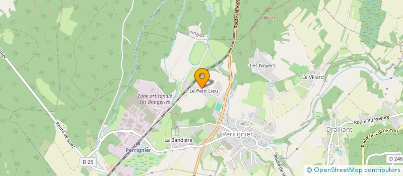 localisation de l'entreprise TRIBUDIOT  PERRIGNIER