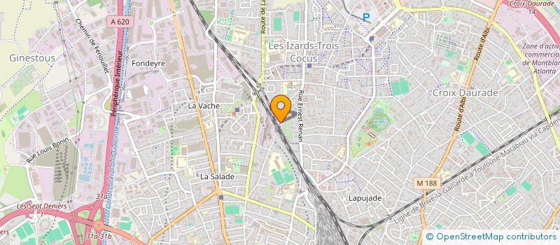 localisation de l'entreprise TRIBUILT TRAVAUX  TOULOUSE