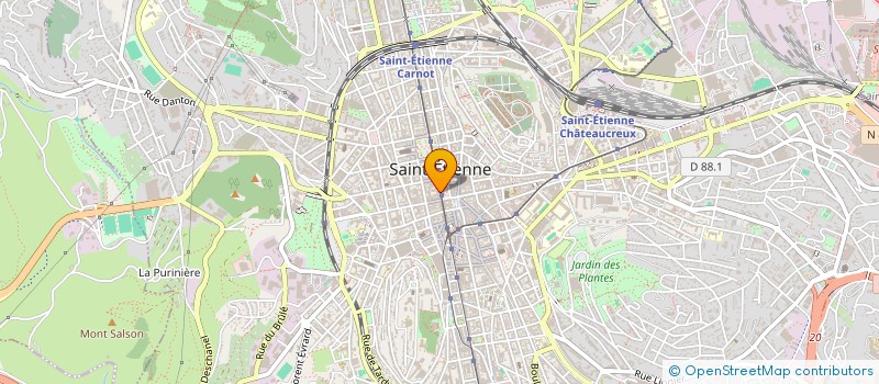 localisation de l'entreprise TRIBULAND à SAINT-ETIENNE