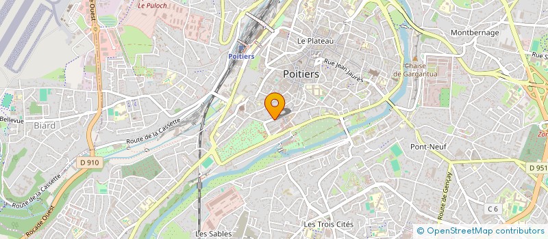 localisation de l'entreprise TRIBUNAL ADMINISTRATIF DE POITIERS  POITIERS