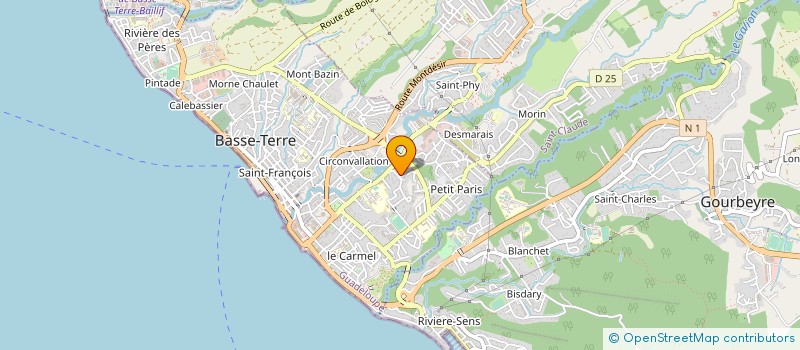 localisation de l'entreprise TRIBUNAUX ADMINISTRATIFS DE LA GUADELOUPE, ST-BARTHELEMY ET ST-MARTIN  BASSE-TERRE