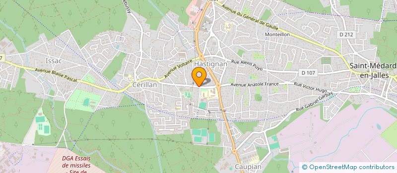 localisation de l'entreprise TRIBUNE CLAPE 2001  SAINT-MEDARD-EN-JALLES