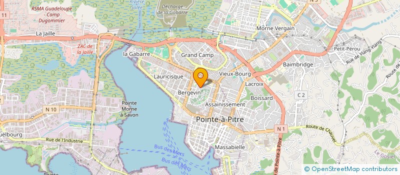 localisation de l'entreprise TRIBUNE OUVRIERE à POINTE A PITRE