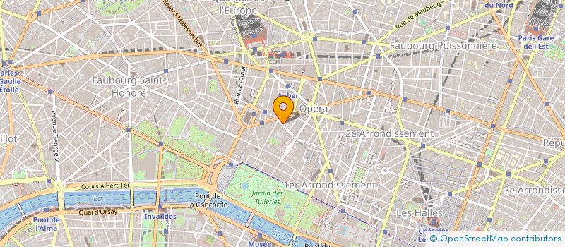 localisation de l'entreprise TRIBUS CONSEIL ET VOYAGES à PARIS