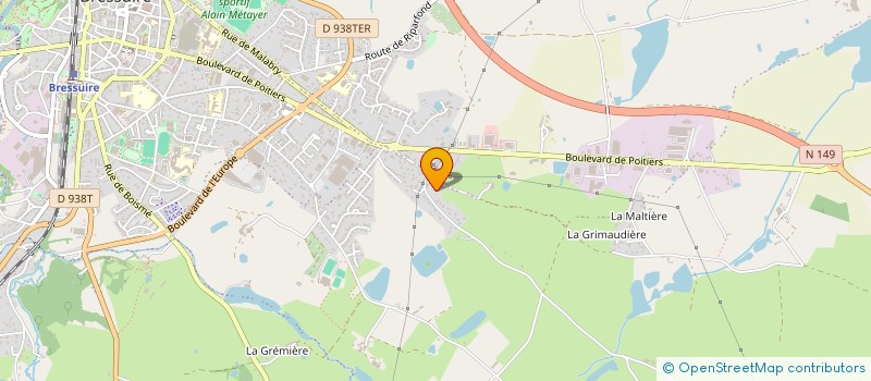 localisation de l'entreprise TRIBUT  BRESSUIRE