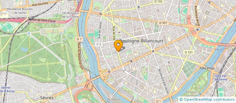localisation de l'entreprise TRIBUTE EN SCENE  BOULOGNE-BILLANCOURT