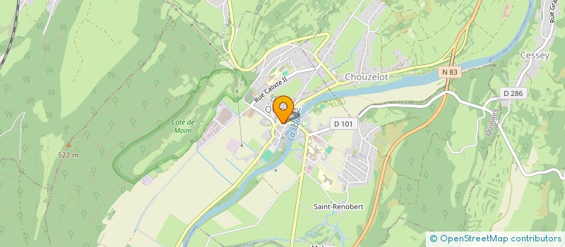 localisation de l'entreprise TRIBUTE SHOW  QUINGEY