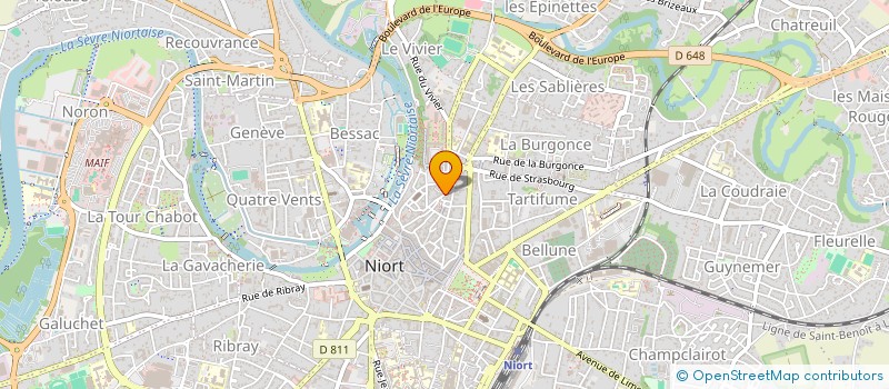 localisation de l'entreprise TRIBUTOUR  NIORT