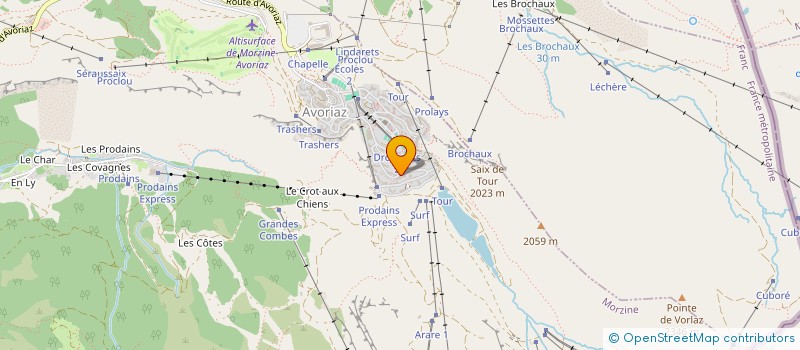 localisation de l'entreprise TRICASE  MORZINE