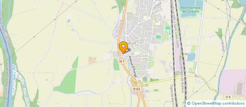 localisation de l'entreprise TRICASTIN BOISSONS  LAPALUD