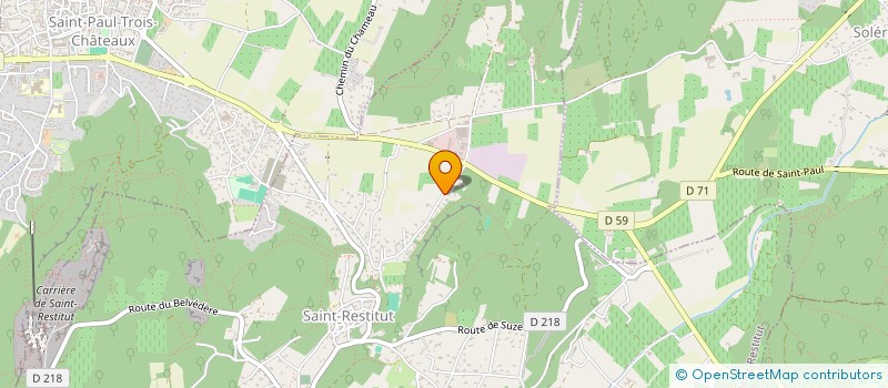 localisation de l'entreprise TRICASTIN PROMOTION  SAINT-RESTITUT