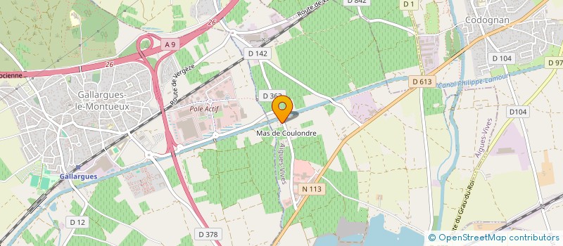 localisation de l'entreprise TRICEPHALE INVEST  AIGUES-VIVES