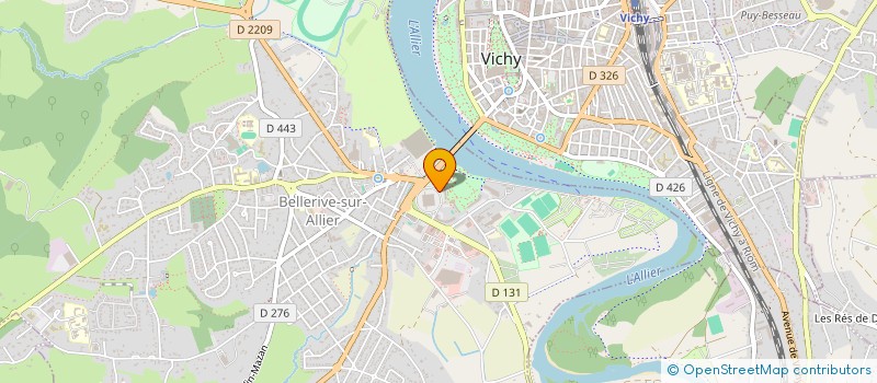 localisation de l'entreprise TRICEPS VICHY  BELLERIVE-SUR-ALLIER