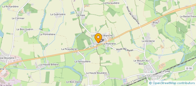 localisation de l'entreprise TRICHET  MONTRELAIS