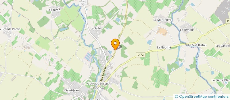 localisation de l'entreprise TRICHET DAVID  SAINT-COLOMBAN