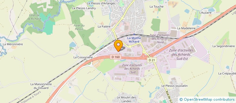 localisation de l'entreprise TRICHET LOUE ENERGIES à LES ACHARDS