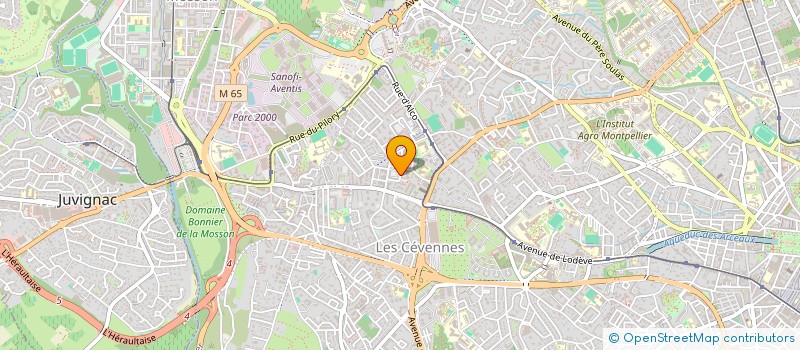localisation de l'entreprise TRICINTY à MONTPELLIER