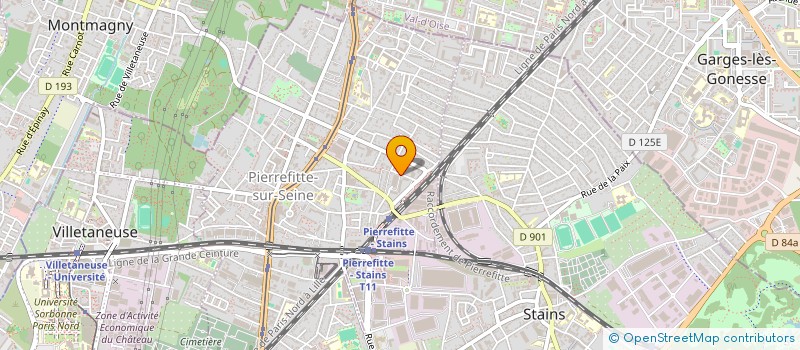 localisation de l'entreprise TRICITIC à PIERREFITTE-SUR-SEINE