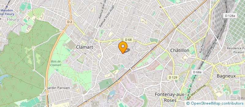 localisation de l'entreprise TRICOAREVE à CLAMART