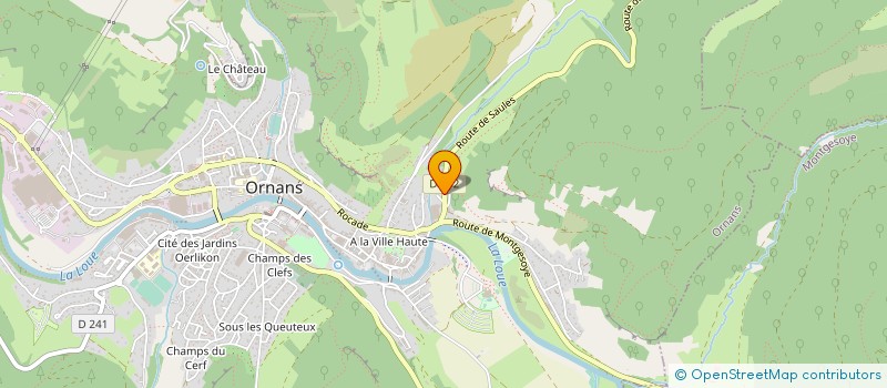 localisation de l'entreprise TRICOD'OR à ORNANS