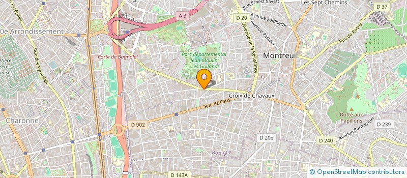 localisation de l'entreprise TRICOIRE DESIGN STUDIO à MONTREUIL
