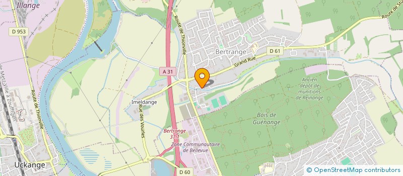 localisation de l'entreprise TRICOLORE SPORTIVE BERTRANGE IMELDANGE  BERTRANGE