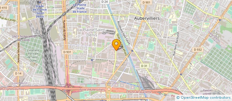 localisation de l'entreprise TRICONTINENTAL TRADING COMPAGNIE à AUBERVILLIERS