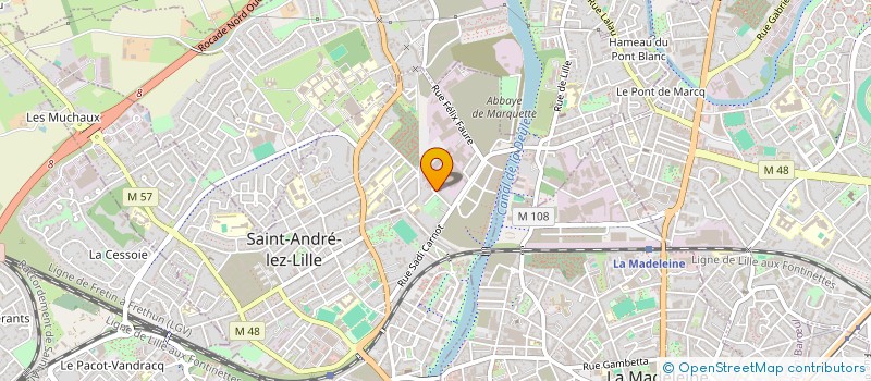 localisation de l'entreprise TRICOPAL  SAINT-ANDRE-LEZ-LILLE