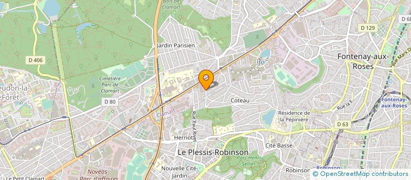 localisation de l'entreprise TRICOT LYNE à CLAMART