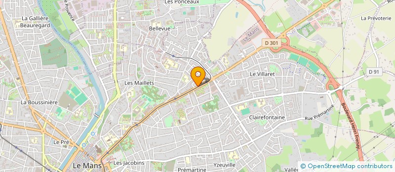 localisation de l'entreprise TRICOT-THES  LE MANS