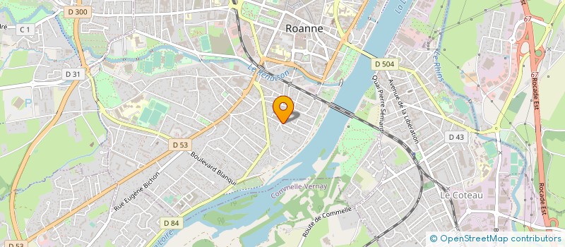 localisation de l'entreprise TRICOTAGE DU MARAIS à ROANNE