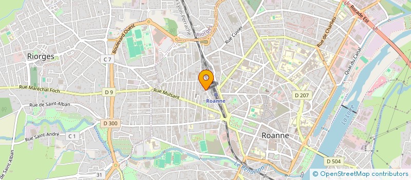 localisation de l'entreprise TRICOTAGE RECTO VERSO à ROANNE