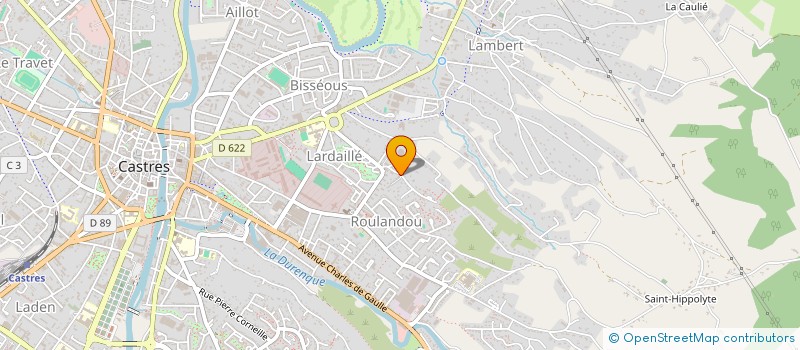 localisation de l'entreprise TRICOTAGES DES VIGNES à CASTRES