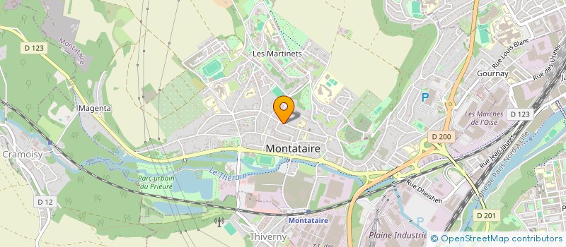 localisation de l'entreprise TRICOTOUDOUX à MONTATAIRE
