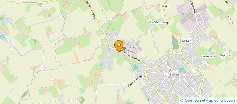localisation de l'entreprise TRICOTS DUGER à LINSELLES