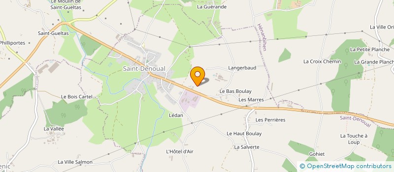 localisation de l'entreprise TRICOTS NORET à SAINT-DENOUAL