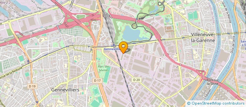 localisation de l'entreprise TRICYCLE ENVIRONNEMENT à GENNEVILLIERS