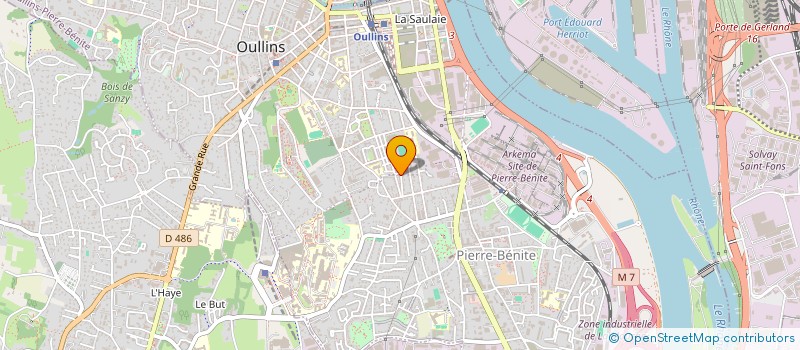 localisation de l'entreprise TRICYCLES  OULLINS-PIERRE-BENITE