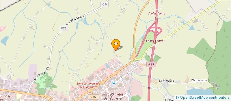 localisation de l'entreprise TRIDACNE à CHOLET