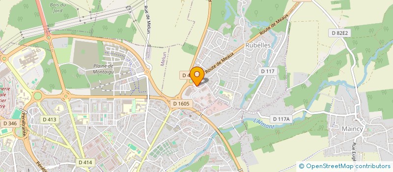 localisation de l'entreprise TRIDAM à RUBELLES
