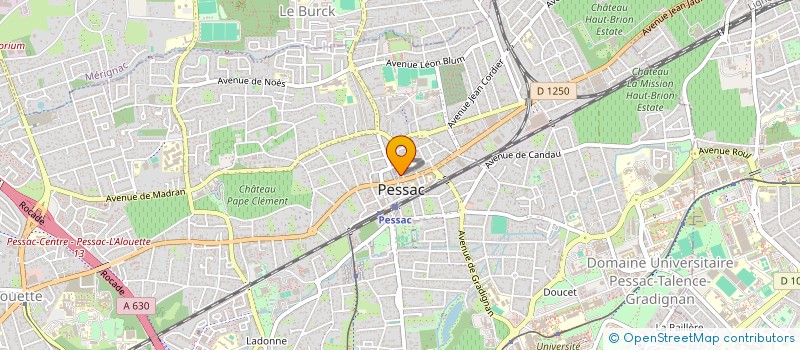 localisation de l'entreprise TRIDAN à PESSAC