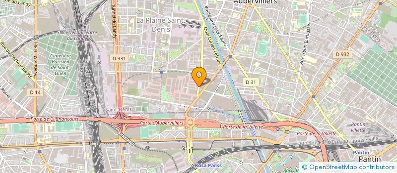localisation de l'entreprise TRIDANT à AUBERVILLIERS