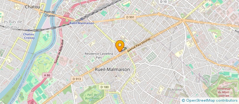 localisation de l'entreprise TRIDECO à RUEIL-MALMAISON