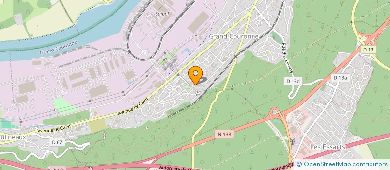 localisation de l'entreprise TRIDEL-TRANS  GRAND-COURONNE