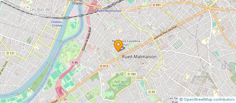 localisation de l'entreprise TRIDENT DISTRIBUTION à RUEIL-MALMAISON