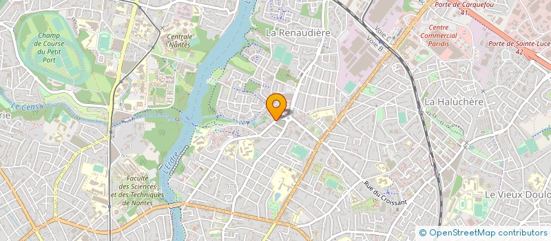 localisation de l'entreprise TRIDENT MEDIA GUAR SA à NANTES